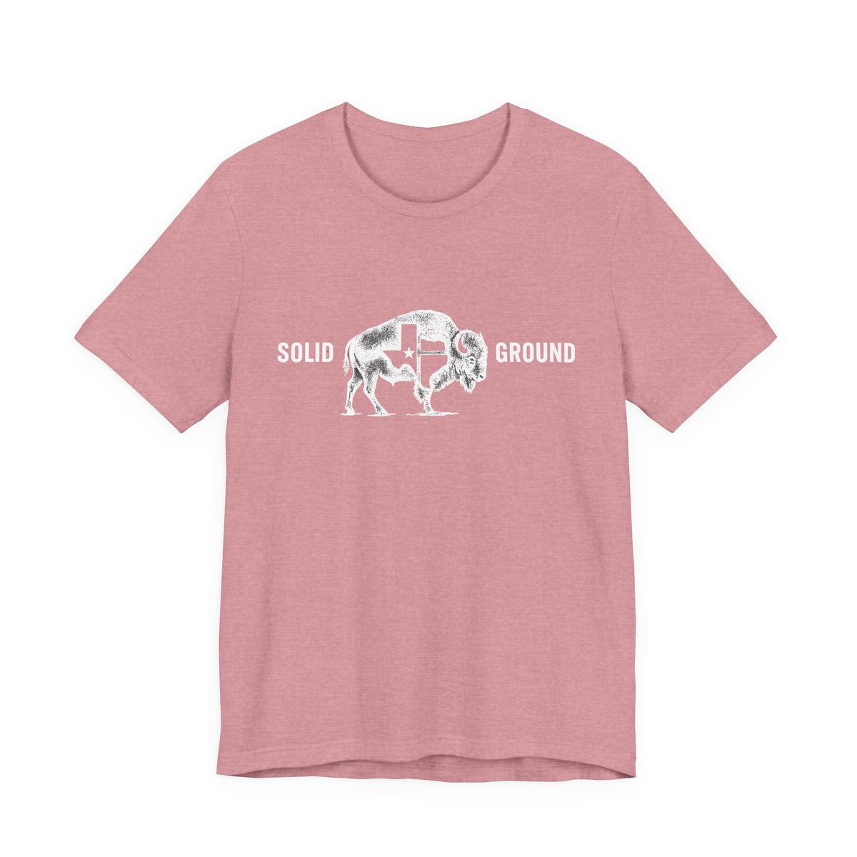 Solid Ground — Minimalist Vintage Bison Tee