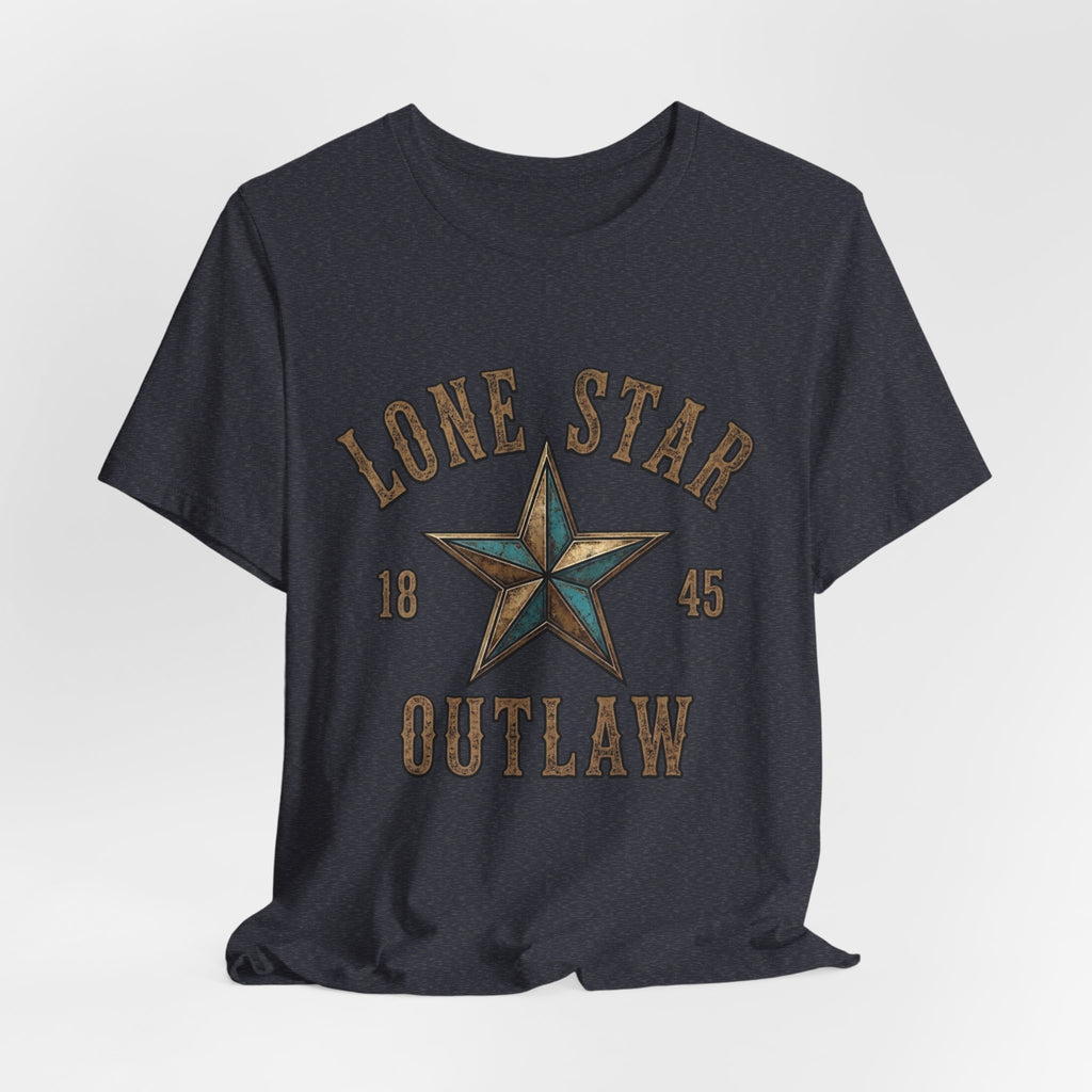 Lone Star Outlaw Tee — Vintage Western Star Graphic T‑Shirt