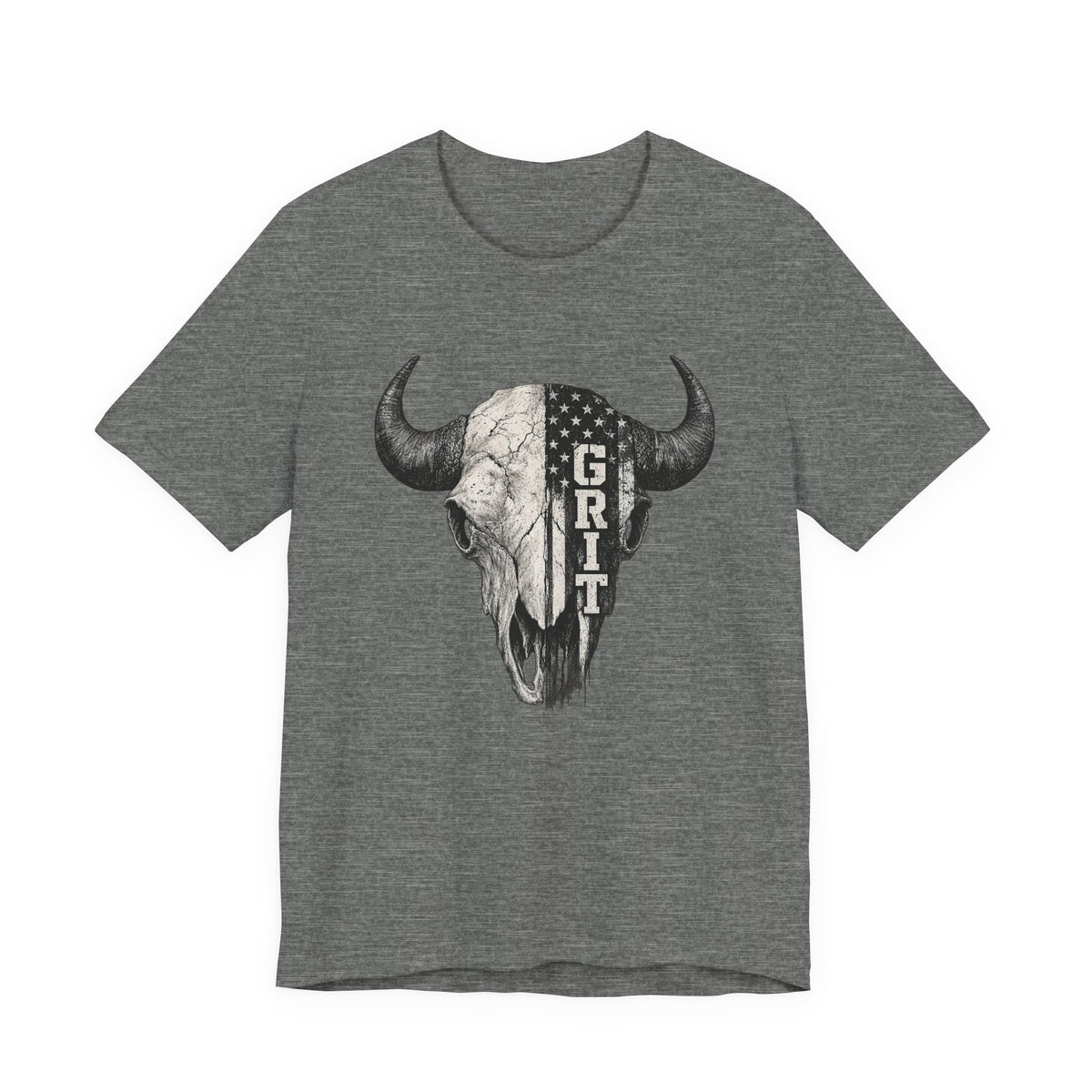 Grit Bison Skull Graphic Tee