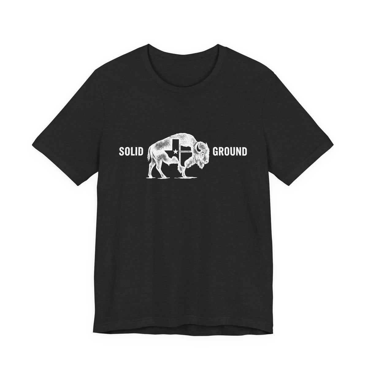 Solid Ground — Minimalist Vintage Bison Tee