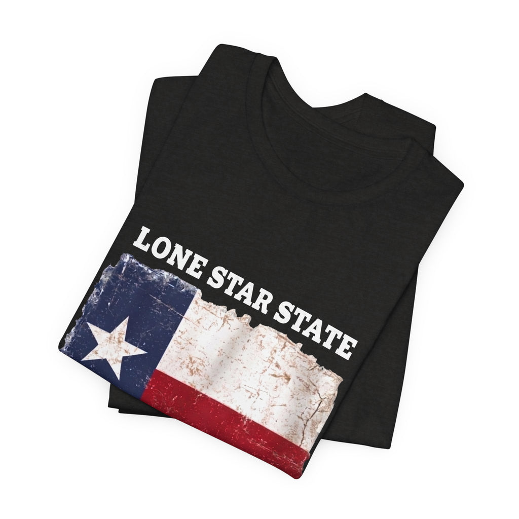 Texas Flag Distressed Tee — Vintage Lone Star T-Shirt