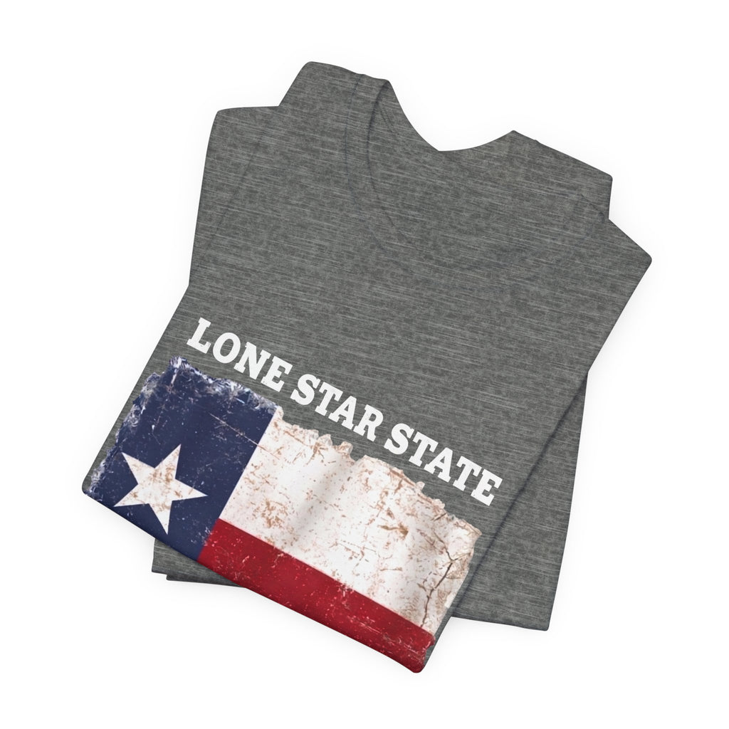 Texas Flag Distressed Tee — Vintage Lone Star T-Shirt