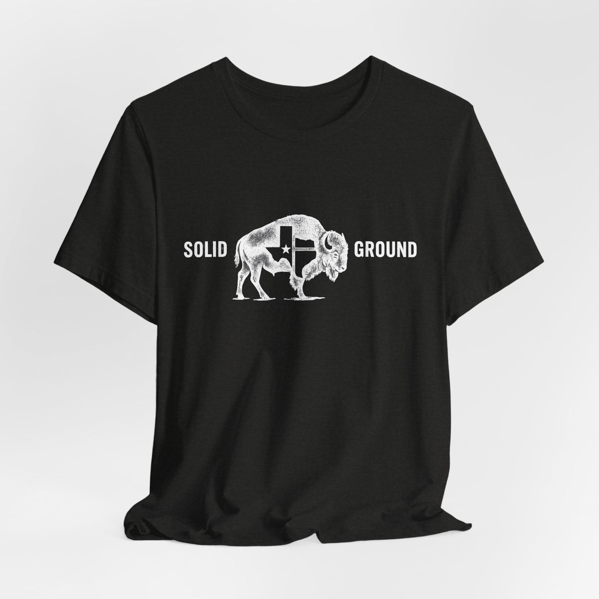 Solid Ground — Minimalist Vintage Bison Tee