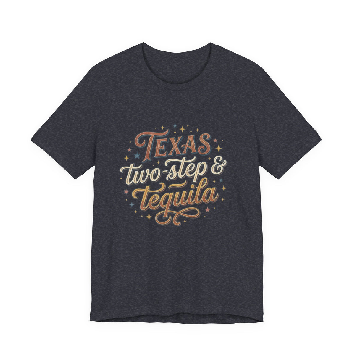 Texas Two Step & Tequila T-Shirt — Retro Country Music Tee, Western Dance Graphic Top, Boho Cowgirl Apparel, Honky Tonk Shirt
