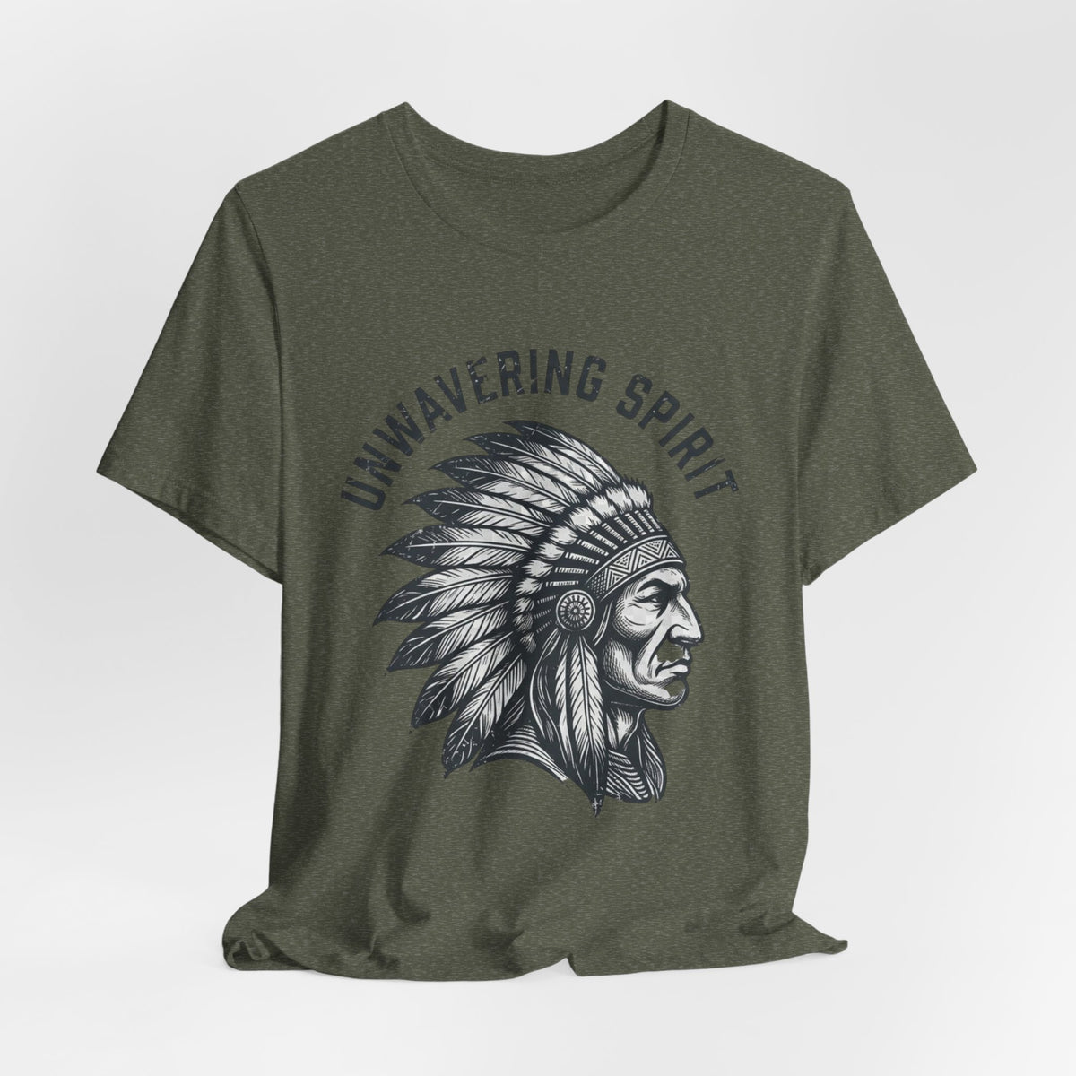 Unwavering Spirit T-Shirt — Native Chief Headdress Graphic Tee