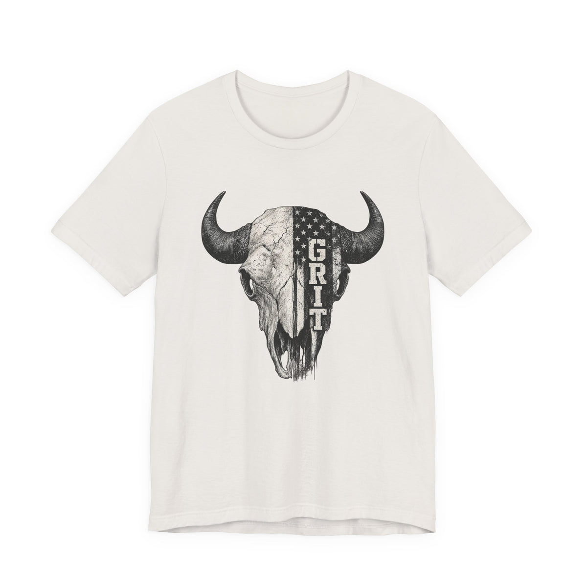 Grit Bison Skull Graphic Tee