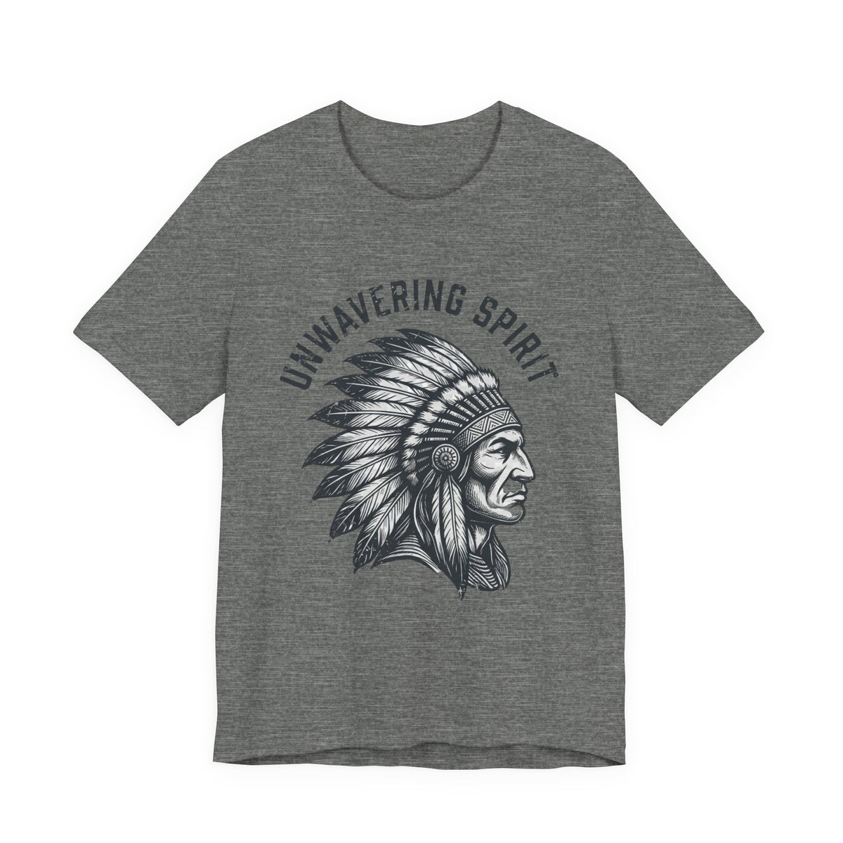 Unwavering Spirit T-Shirt — Native Chief Headdress Graphic Tee