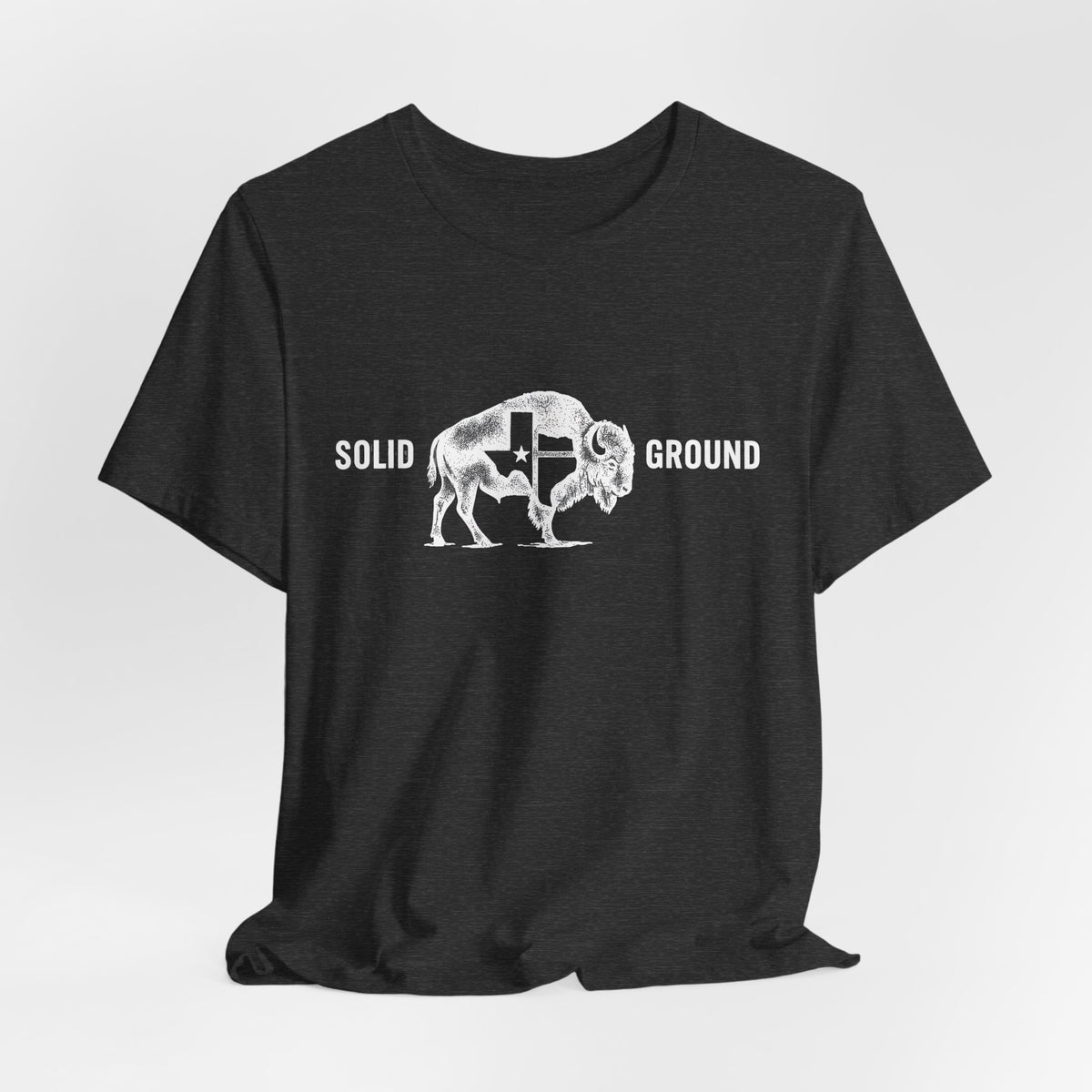 Solid Ground — Minimalist Vintage Bison Tee