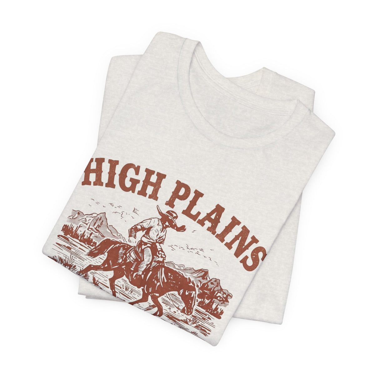 High Plains Drifter Cowboy T-Shirt, Vintage Western Graphic Tee, Retro Rodeo Shirt, Desert Landscape TX Clothing