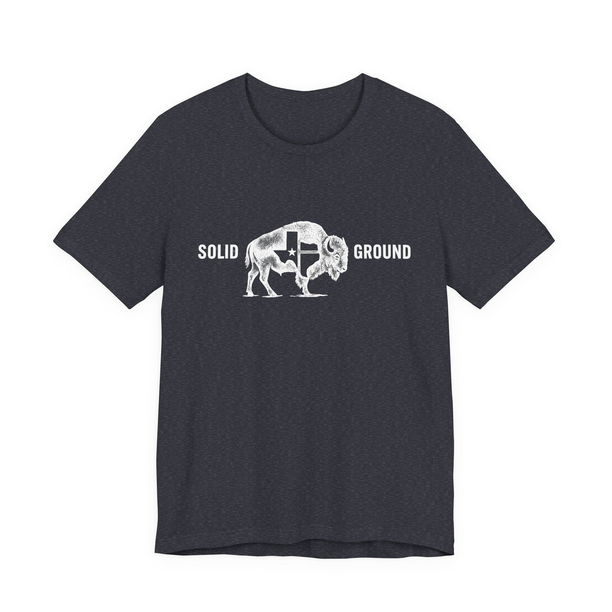 Solid Ground — Minimalist Vintage Bison Tee
