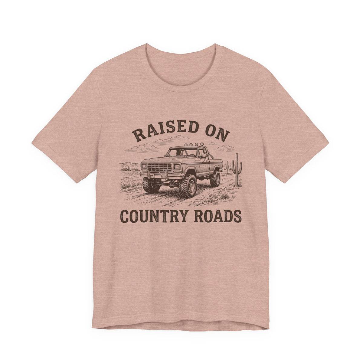 Raised On Country Roads Truck T‑Shirt — Vintage Western Pickup Tee