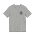 Fearless American Flag T‑Shirt — Distressed Barbed Wire Military Patriotic Tee