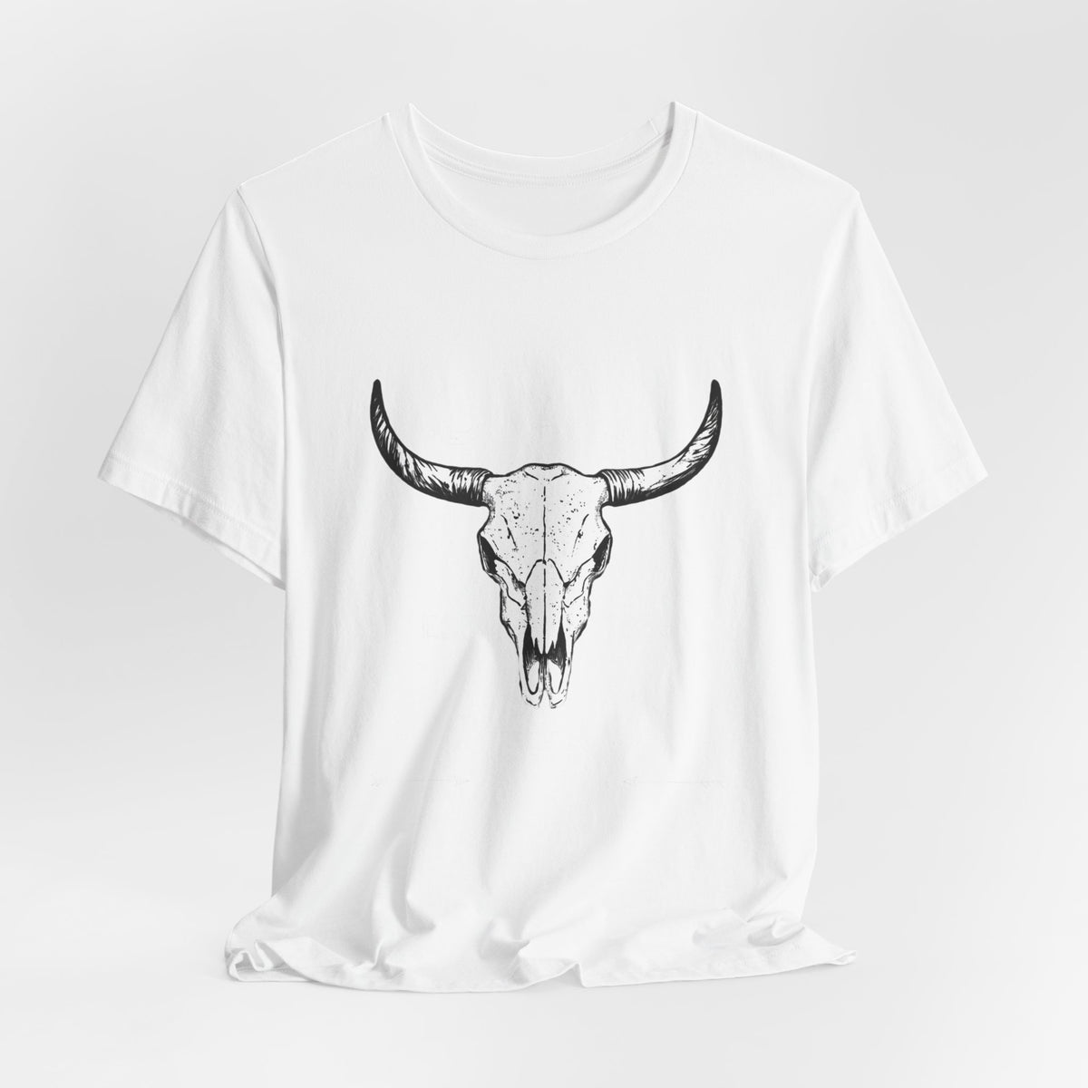 Bull Skull Graphic Tee — Western Skull Shirt