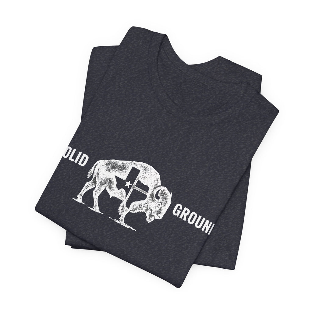 Solid Ground — Minimalist Vintage Bison Tee