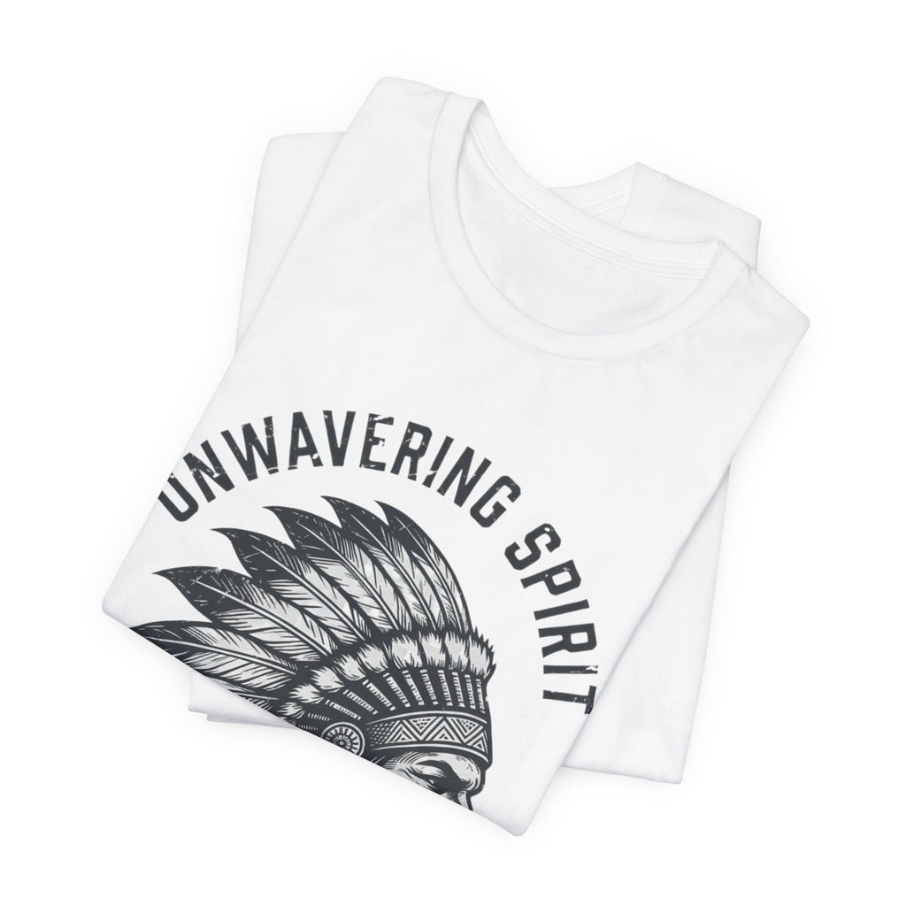 Unwavering Spirit T-Shirt — Native Chief Headdress Graphic Tee