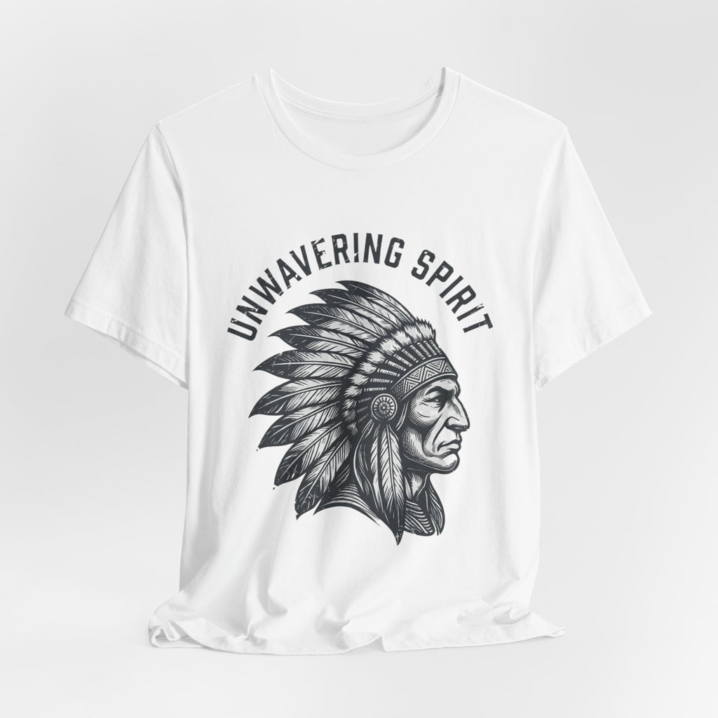 Unwavering Spirit T-Shirt — Native Chief Headdress Graphic Tee