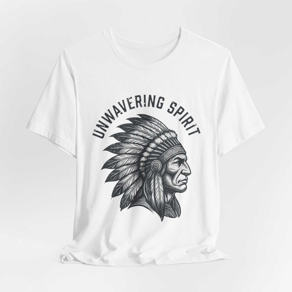 Unwavering Spirit T-Shirt — Native Chief Headdress Graphic Tee