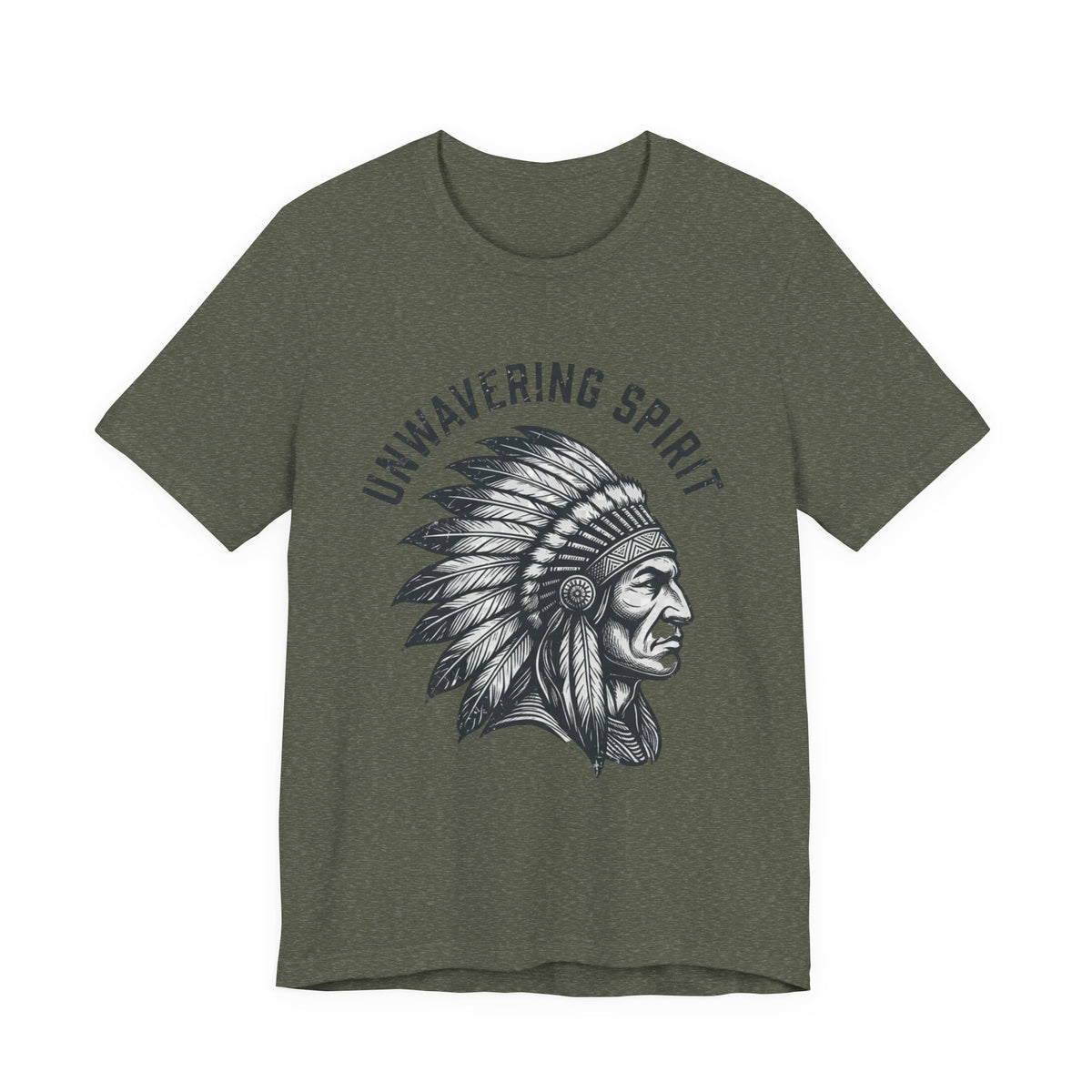 Unwavering Spirit T-Shirt — Native Chief Headdress Graphic Tee