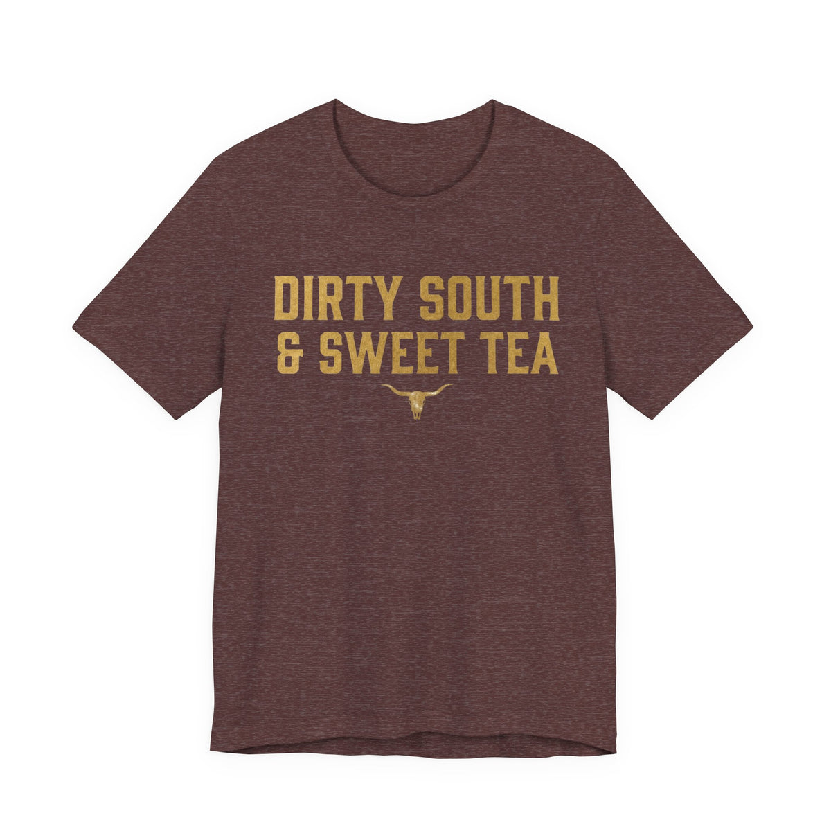 Dirty South & Sweet Tea Tee — Southern Longhorn Graphic T-Shirt