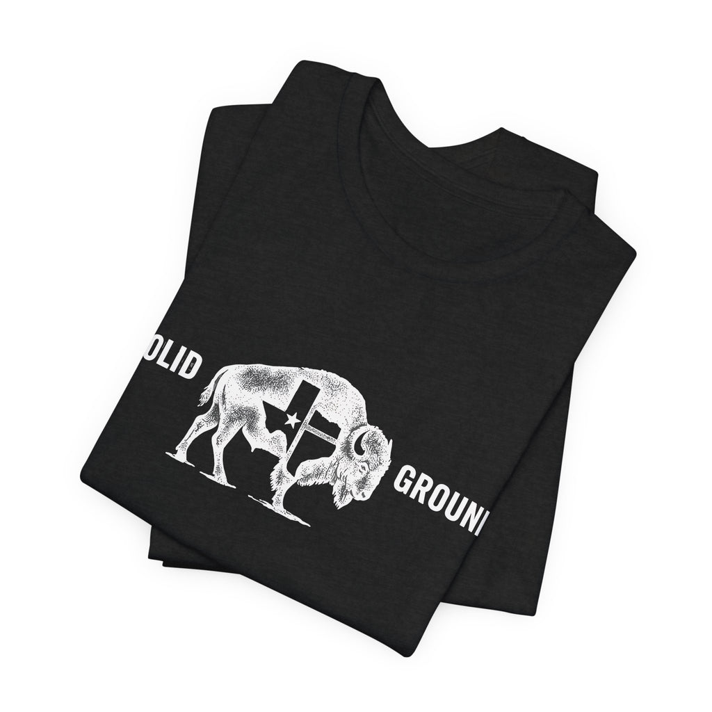 Solid Ground — Minimalist Vintage Bison Tee
