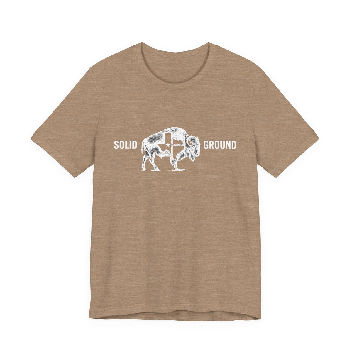 Solid Ground — Minimalist Vintage Bison Tee