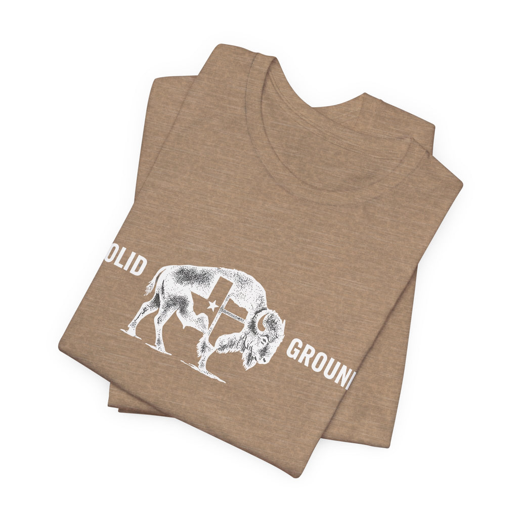 Solid Ground — Minimalist Vintage Bison Tee