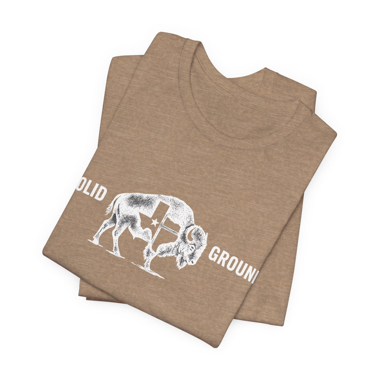 Solid Ground — Minimalist Vintage Bison Tee