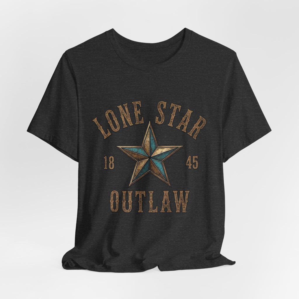 Lone Star Outlaw Tee — Vintage Western Star Graphic T‑Shirt