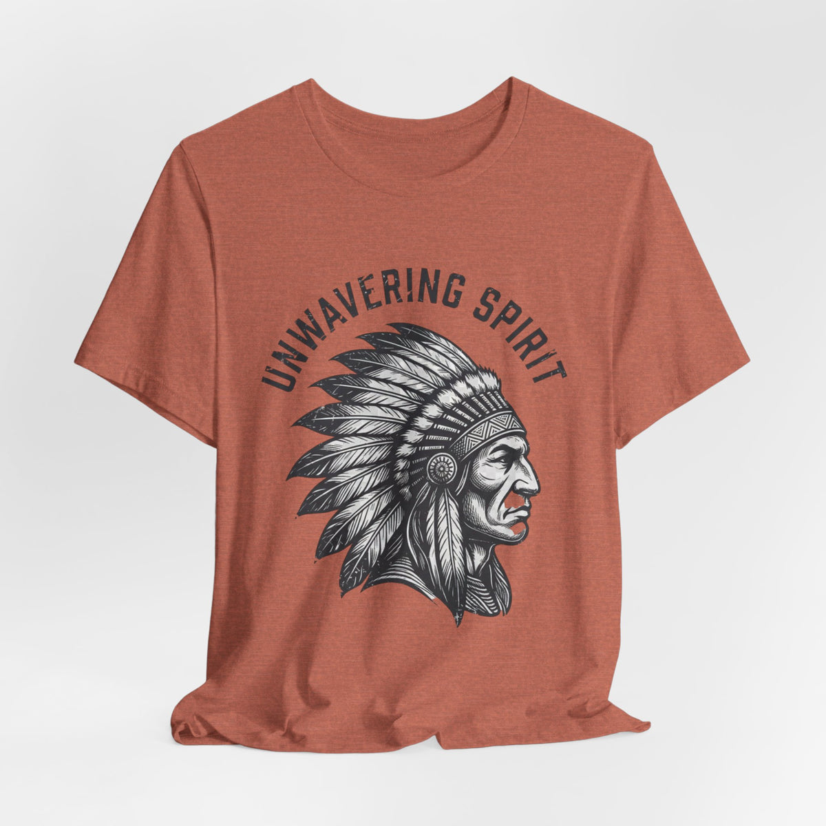 Unwavering Spirit T-Shirt — Native Chief Headdress Graphic Tee
