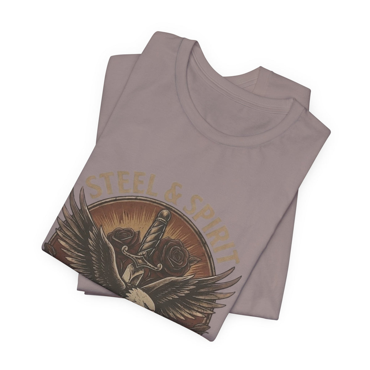 Steel Spirit Eagle T-Shirt — Mechanical Bald Eagle Graphic Tee, Tactical Western Apparel, Rugged Country Style Shirt
