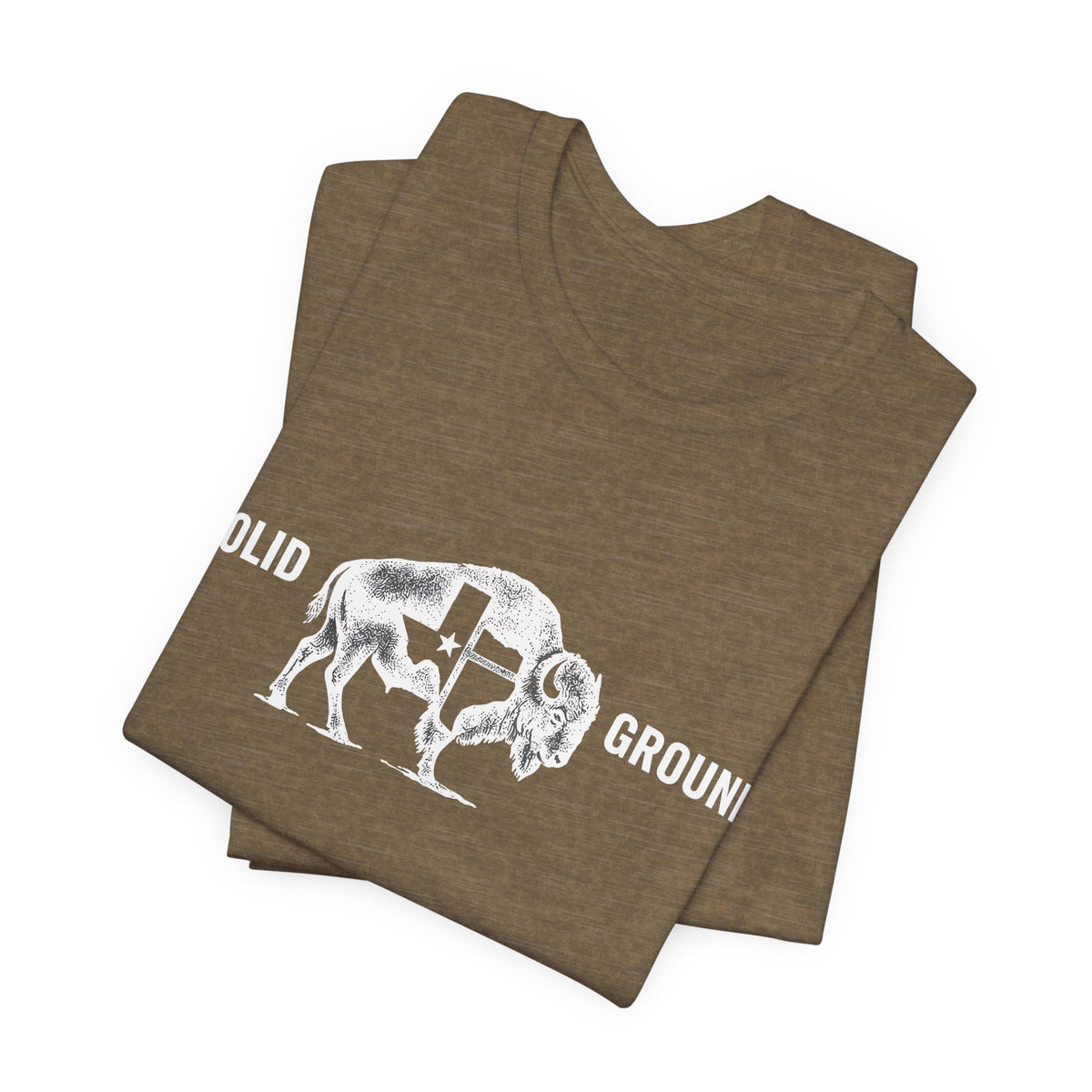 Solid Ground — Minimalist Vintage Bison Tee