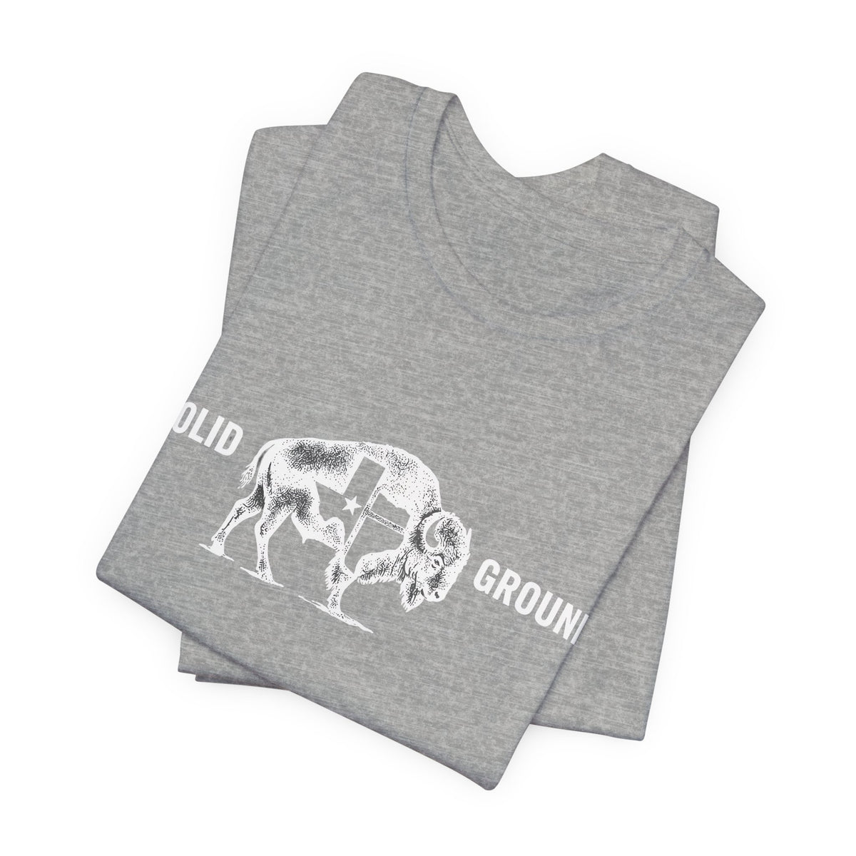 Solid Ground — Minimalist Vintage Bison Tee