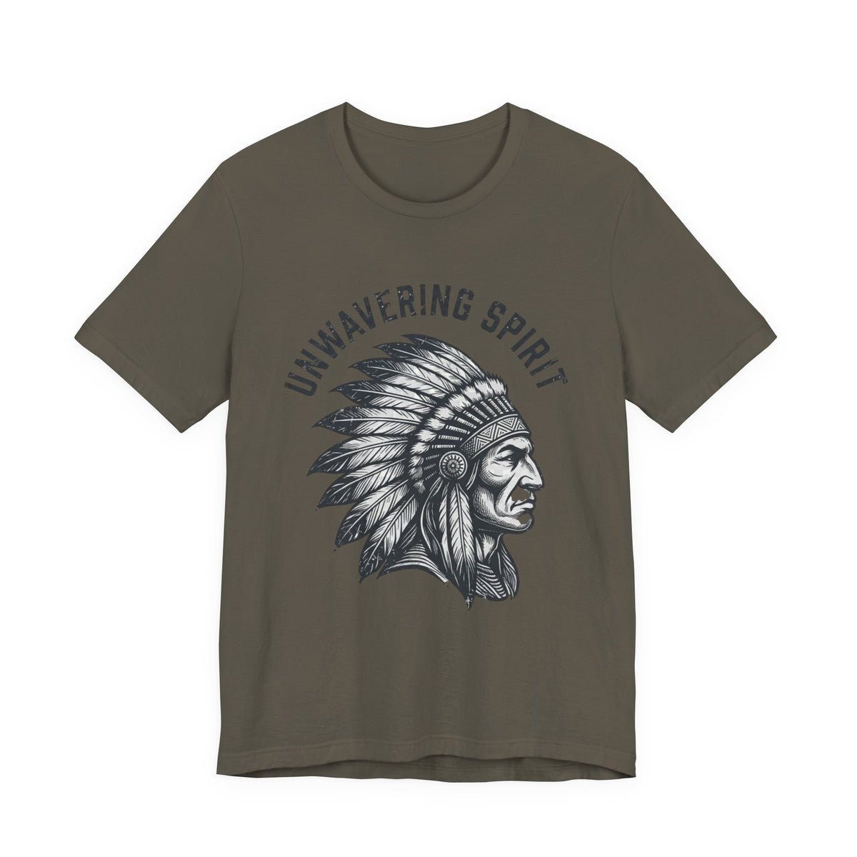 Unwavering Spirit T-Shirt — Native Chief Headdress Graphic Tee