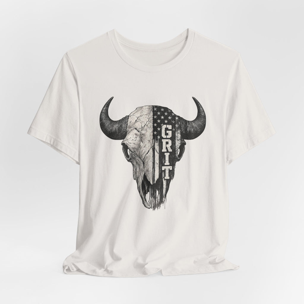 Grit Bison Skull Graphic Tee