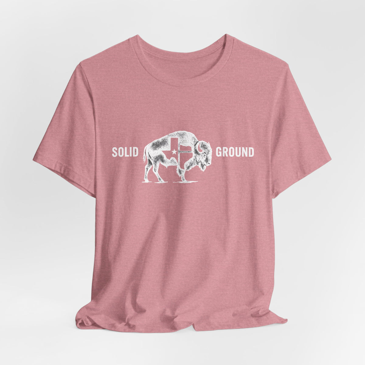 Solid Ground — Minimalist Vintage Bison Tee