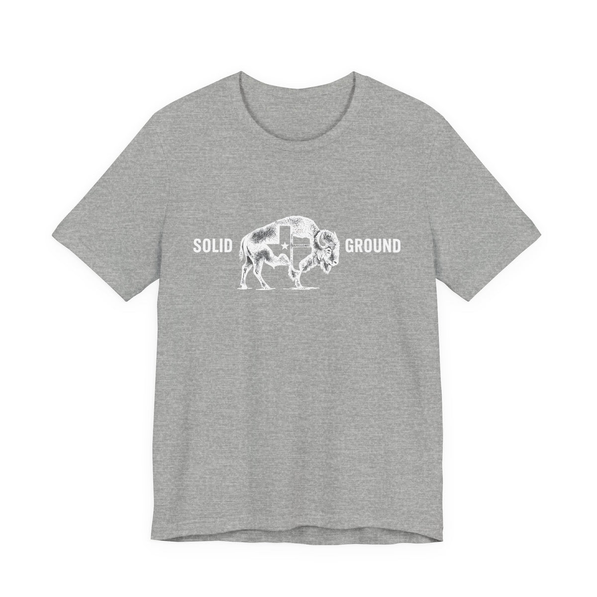 Solid Ground — Minimalist Vintage Bison Tee
