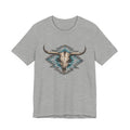 Southwestern Bull Skull Tee — Aztec Pattern Western T-Shirt