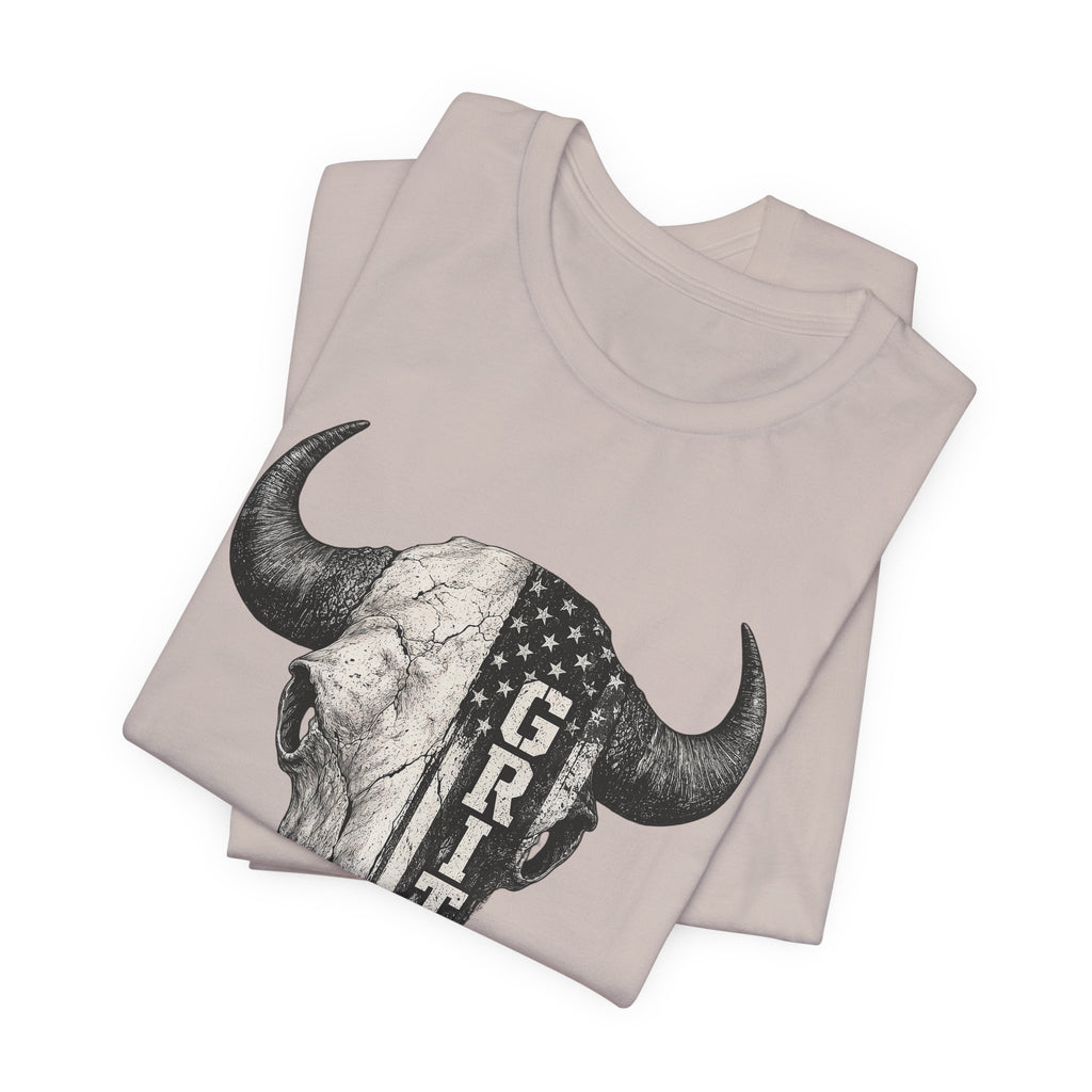 Grit Bison Skull Graphic Tee
