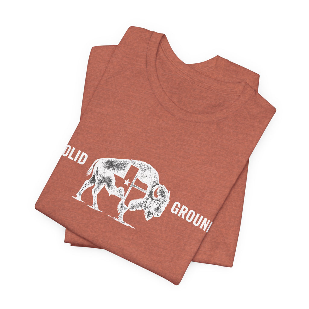 Solid Ground — Minimalist Vintage Bison Tee