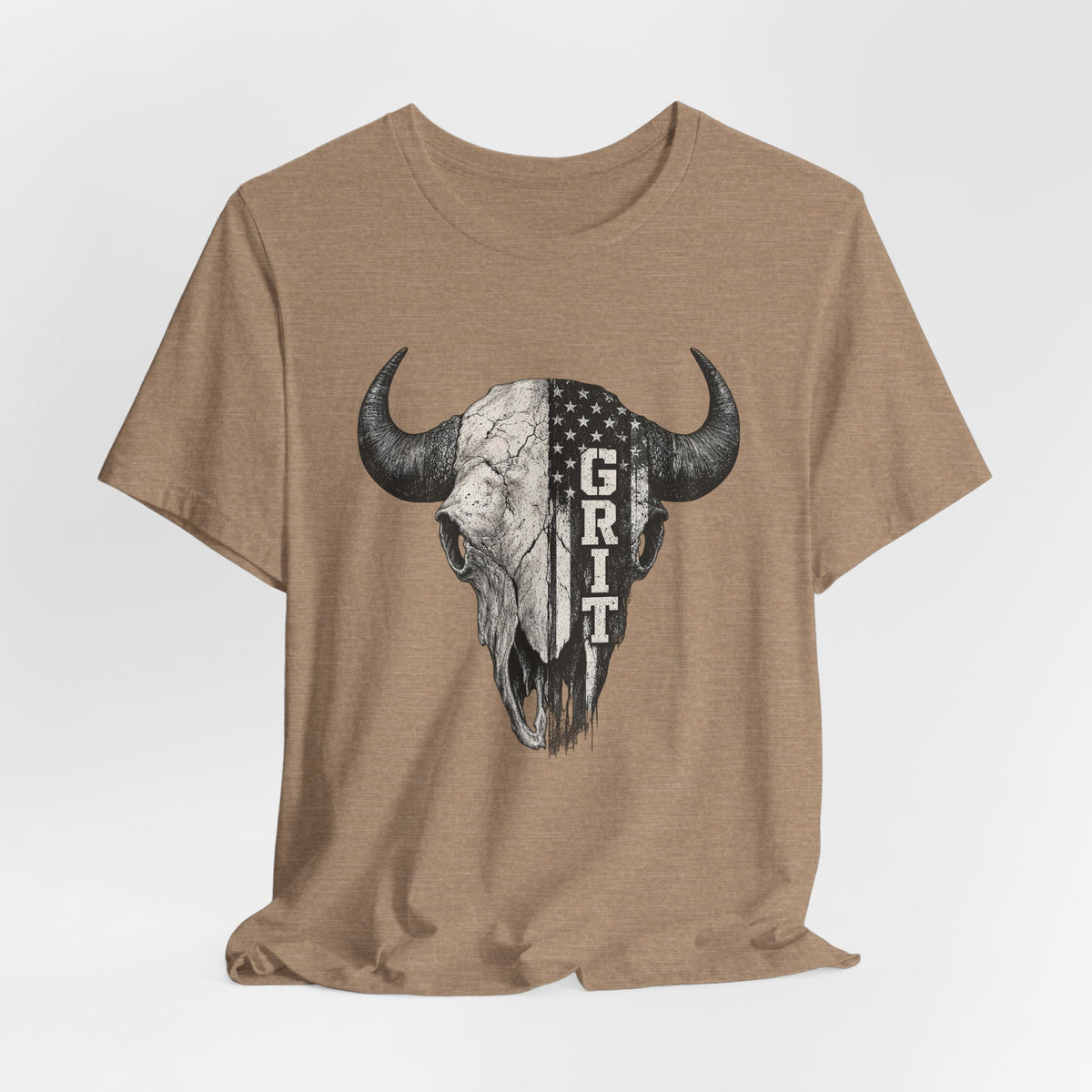 Grit Bison Skull Graphic Tee