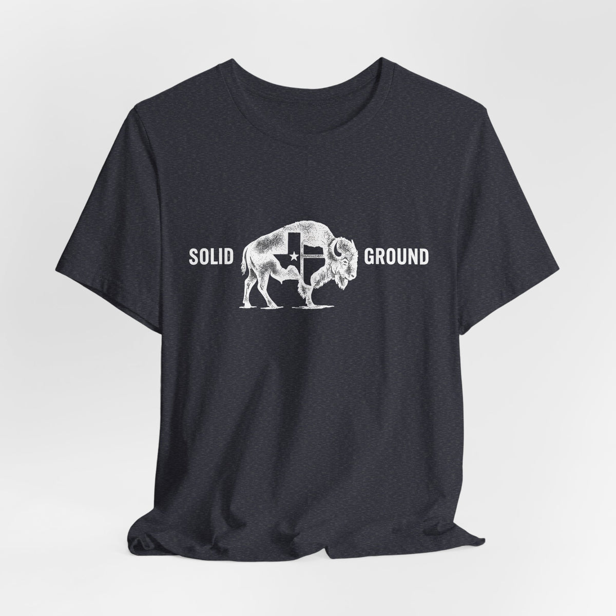 Solid Ground — Minimalist Vintage Bison Tee