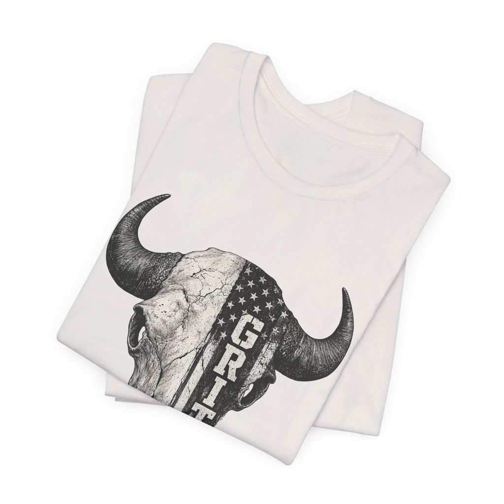 Grit Bison Skull Graphic Tee