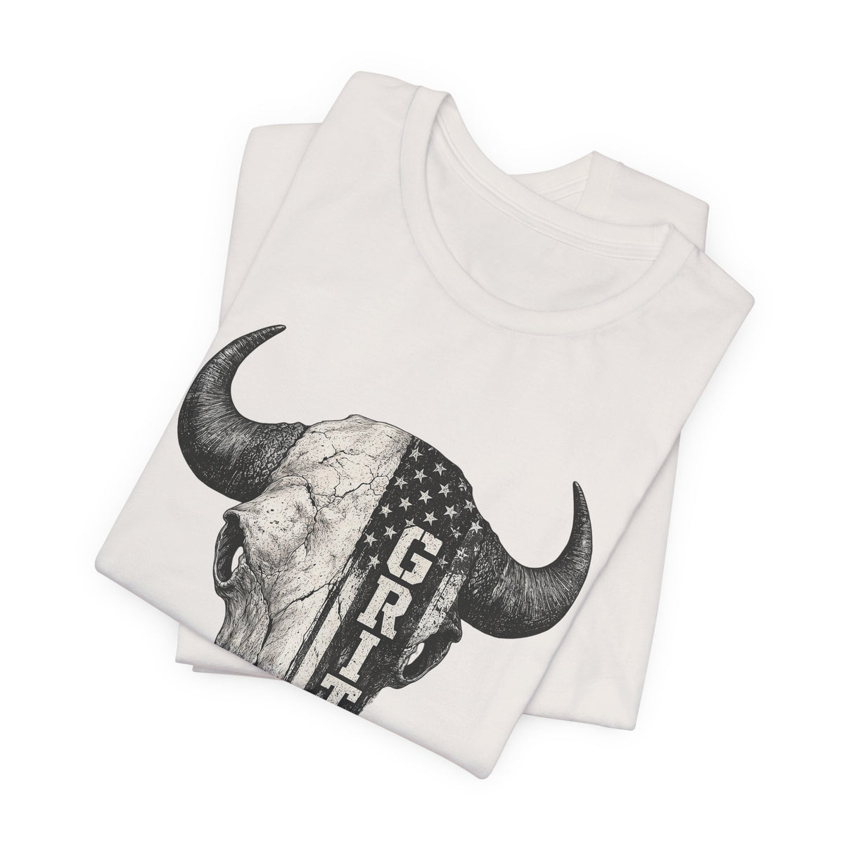 Grit Bison Skull Graphic Tee