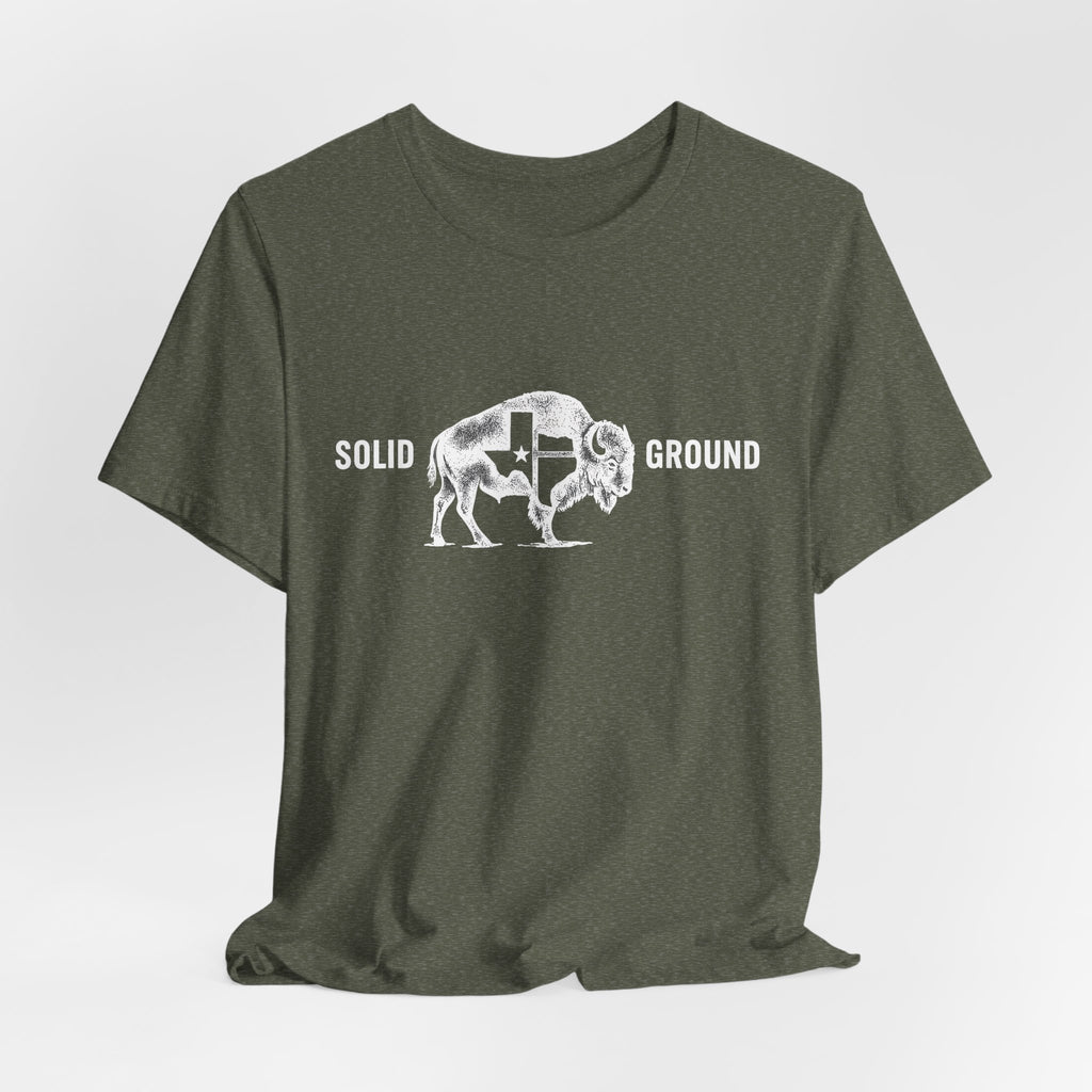 Solid Ground — Minimalist Vintage Bison Tee