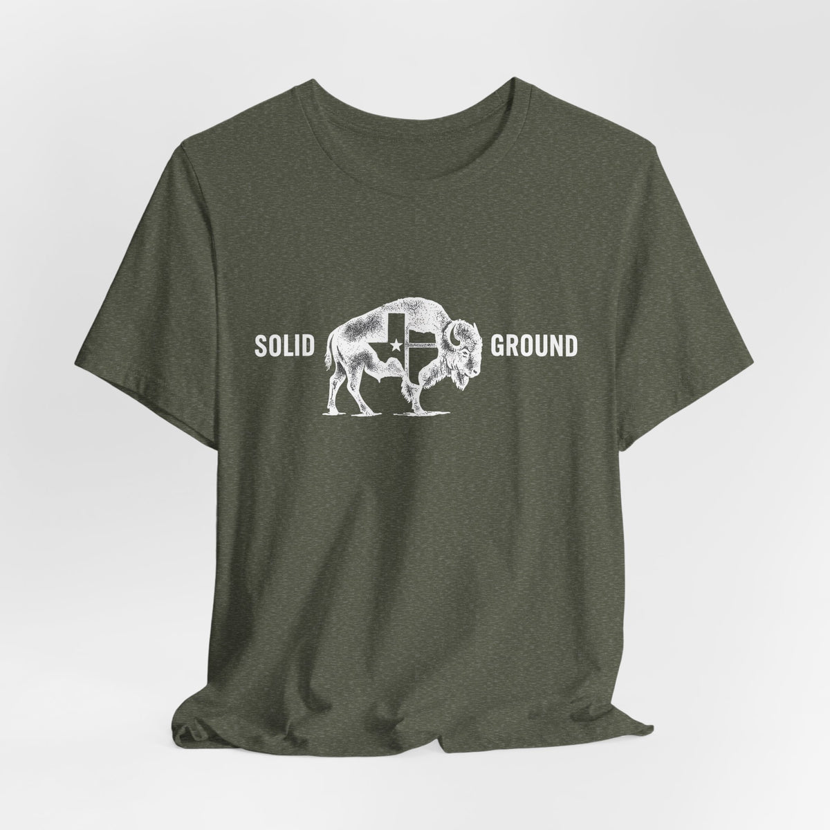 Solid Ground — Minimalist Vintage Bison Tee