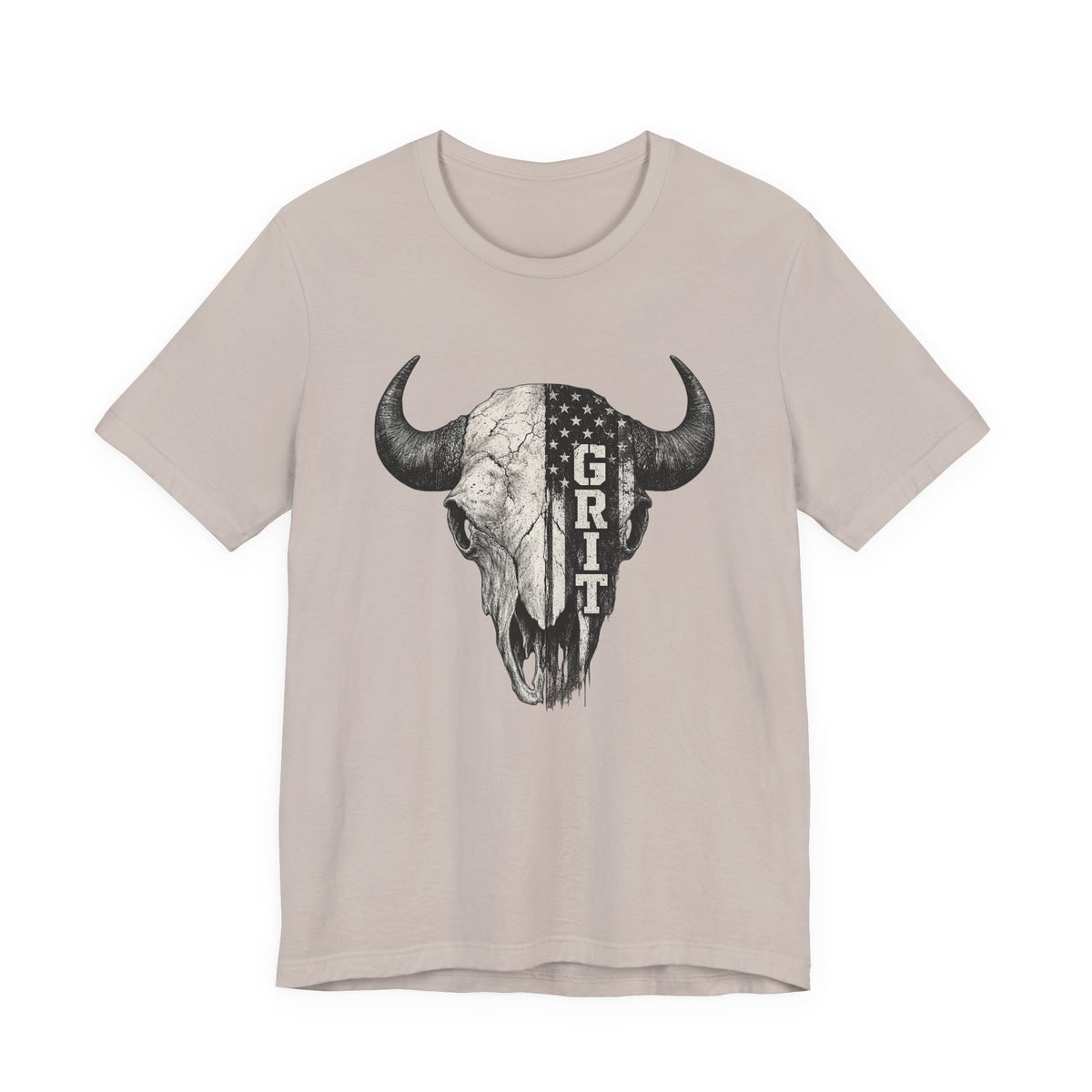 Grit Bison Skull Graphic Tee