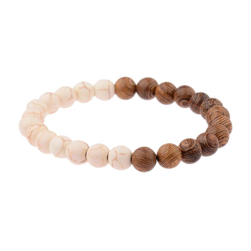 Lava Stone & Moonstone Men's Bracelet — Chakra Diffuser