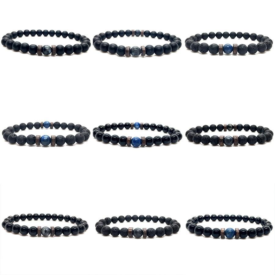 Lava Stone & Moonstone Men's Bracelet — Chakra Diffuser