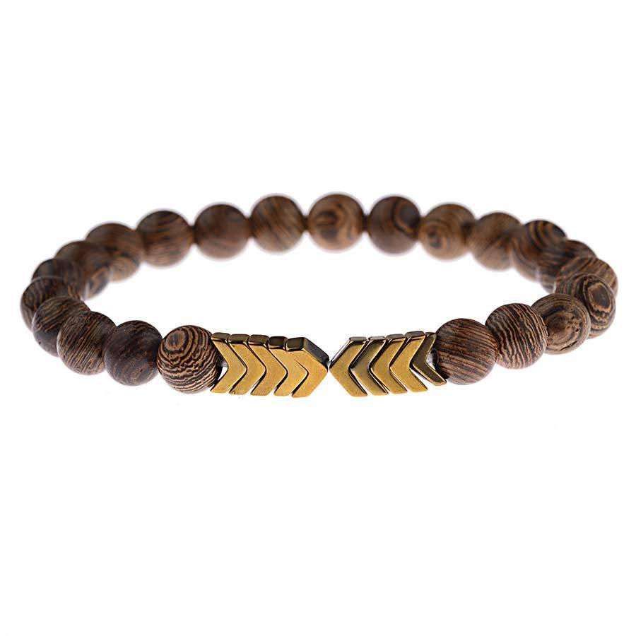 Lava Stone & Moonstone Men's Bracelet — Chakra Diffuser