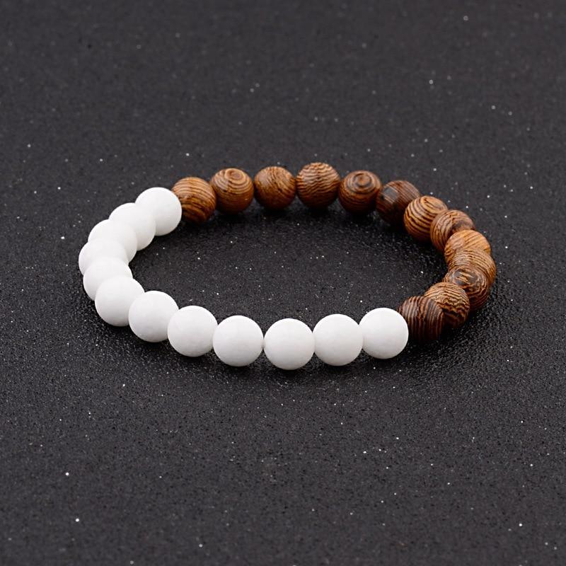 Lava Stone & Moonstone Men's Bracelet — Chakra Diffuser